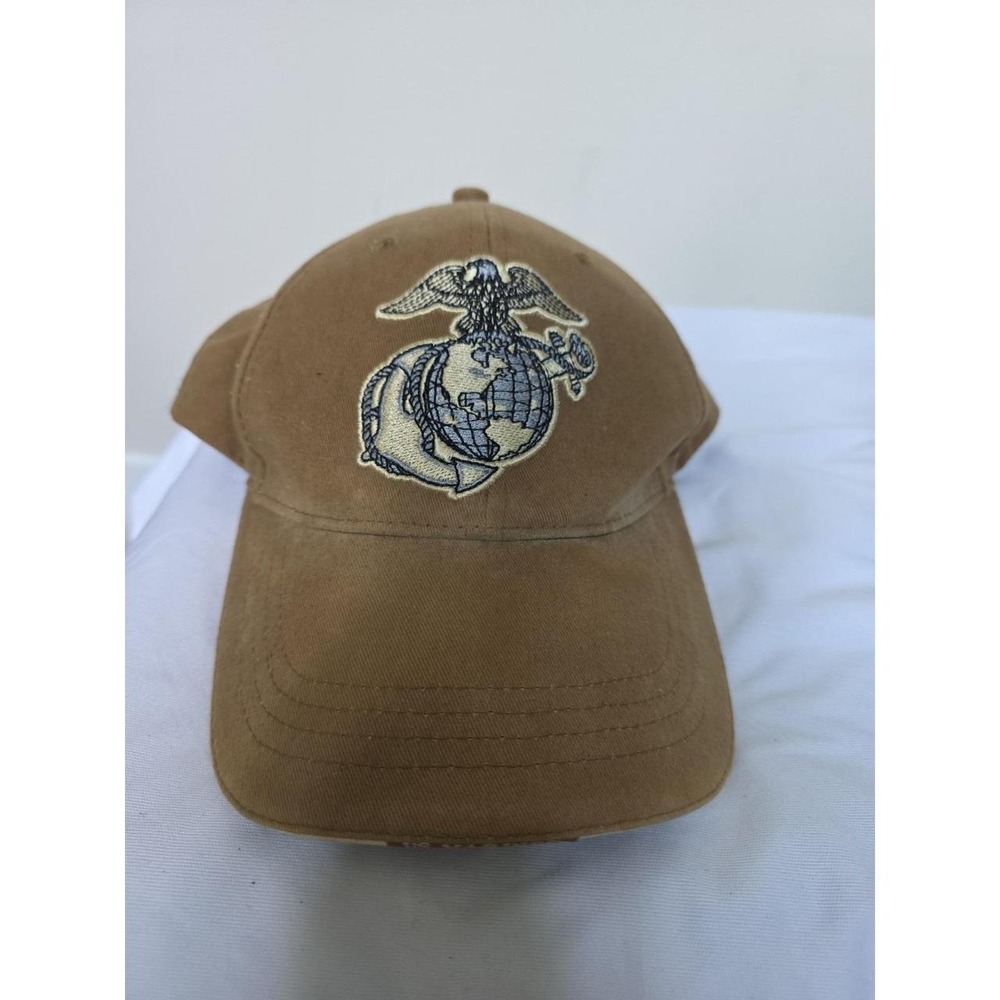 US Marine Corps Coyote Brown Cover - USMC Brown EGA Baseball Style Hat